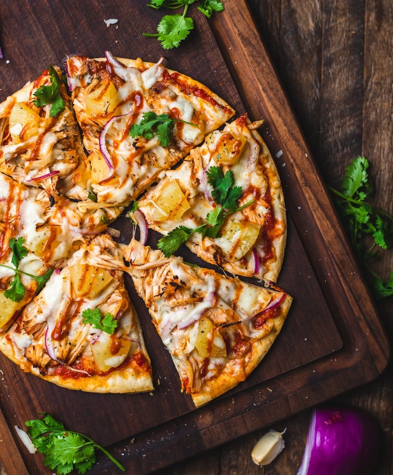 Wood-fired flatbread with toppings