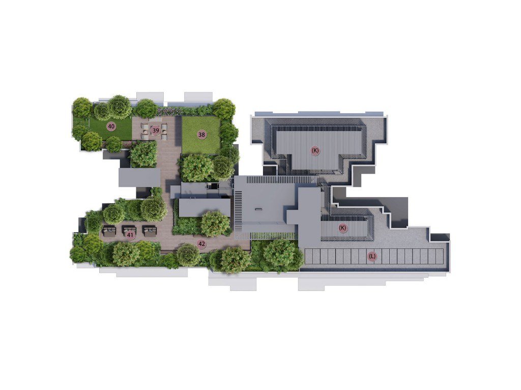 The Sen rooftop sky garden plan